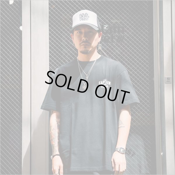 画像6: CAPTAIN STREET Tag メッシュキャップ BLACK/WHITE(黒刺繍) キャプテンストリート (6)