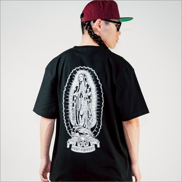 画像7: KustomStyle カスタムスタイル KEEP MANNERS Tシャツ BLACK (7)