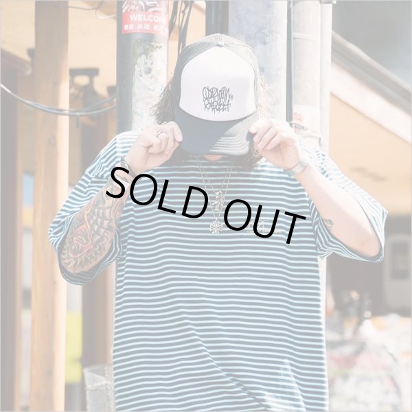 画像7: CAPTAIN STREET Tag メッシュキャップ BLACK/WHITE(黒刺繍) キャプテンストリート (7)