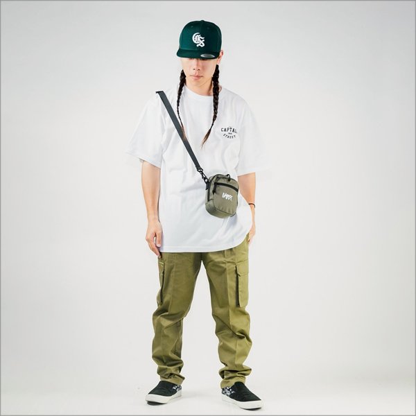 画像13: CAPTAIN STREET CAPST Logo Pouch MOSS GRAYキャプテンストリート (13)