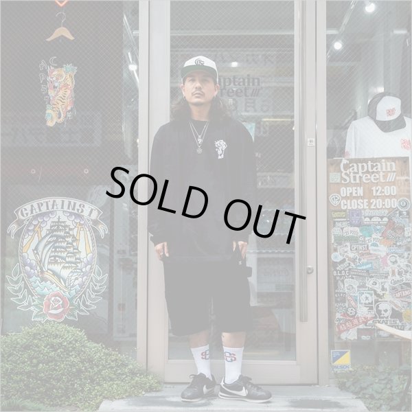 画像6: KustomStyle カスタムスタイル P.L.O SKULL L/S Tシャツ BLACK (6)