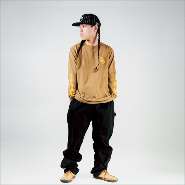 画像14: CAPTAIN STREET Old CS L/S Tシャツ CAMEL キャプテンストリート (14)