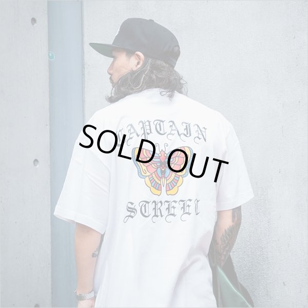 画像12: 【20％OFF】CAPTAIN STREET Butterfly Tシャツ WHITE キャプテンストリート (12)