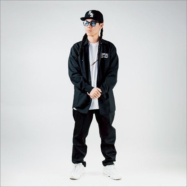 画像15: 【40%OFF】CAPTAIN STREET LOW LIFE L/S ワークシャツ BLACK キャプテンストリート (15)