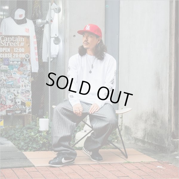 画像6: KustomStyle カスタムスタイル IRON CROSS L/S Tシャツ WHITE (6)