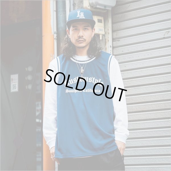 画像8: KustomStyle カスタムスタイル LA-BANDANA スナップバックCAP NAVY (8)