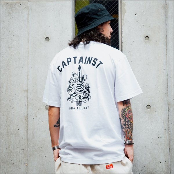 画像14: CAPTAIN STREET SxT Tシャツ WHITE キャプテンストリート (14)