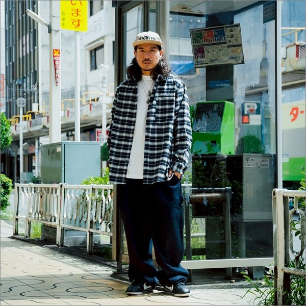 画像5: 【送料無料】CAPTAIN STREET CAPTAINST CHECK L/S シャツ BLACK キャプテンストリート (5)