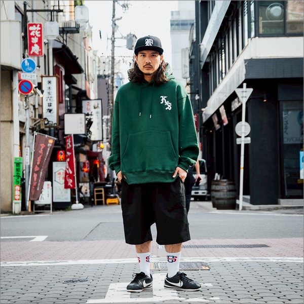 画像8: 【送料無料】KustomStyle カスタムスタイル ESTILO CALIFAS プルオーバーパーカー GREEN (8)