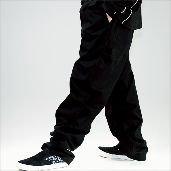 画像17: 【送料無料】COOKMAN クックマン Carpenter's パンツ BLACK (17)