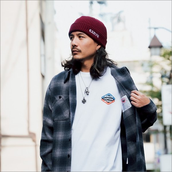 画像4: CAPTAIN STREET CSMFG ニットキャップ BURGUNDY キャプテンストリート (4)