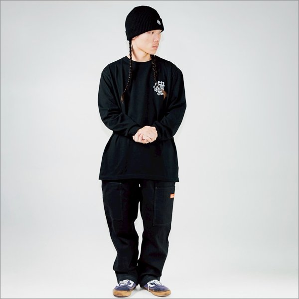 画像9: CAPTAIN STREET JST L/S Tシャツ BLACK キャプテンストリート (9)