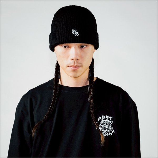 画像5: CAPTAIN STREET Classic CS ニットキャップ BLACK キャプテンストリート (5)