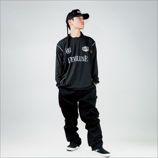 画像8: 【送料無料】Deviluse デビルユース L/S Game Shirt BLACK (8)