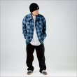 画像6: 【送料無料】BLUCO ブルコ OMBRE CHECK FLANNEL SHIRT NAVY (6)