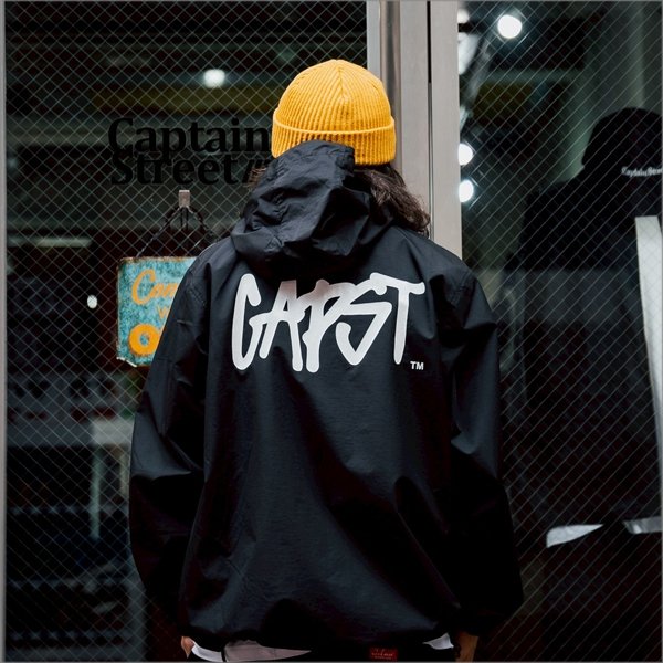 画像16: 【送料無料】CAPTAIN STREET CAPST Logo Anorak JKT BLACK キャプテンストリート (16)