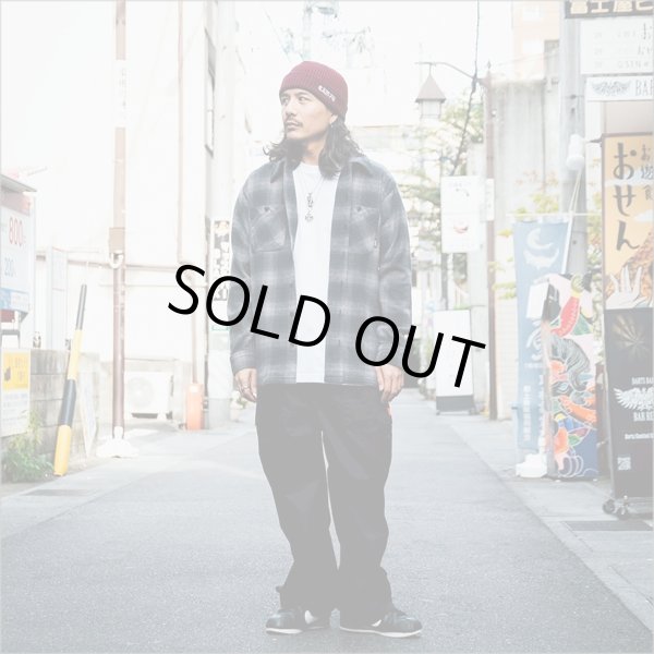 画像6: 【送料無料】BLUCO ブルコ OMBRE CHECK FLANNEL SHIRT BLACK (6)