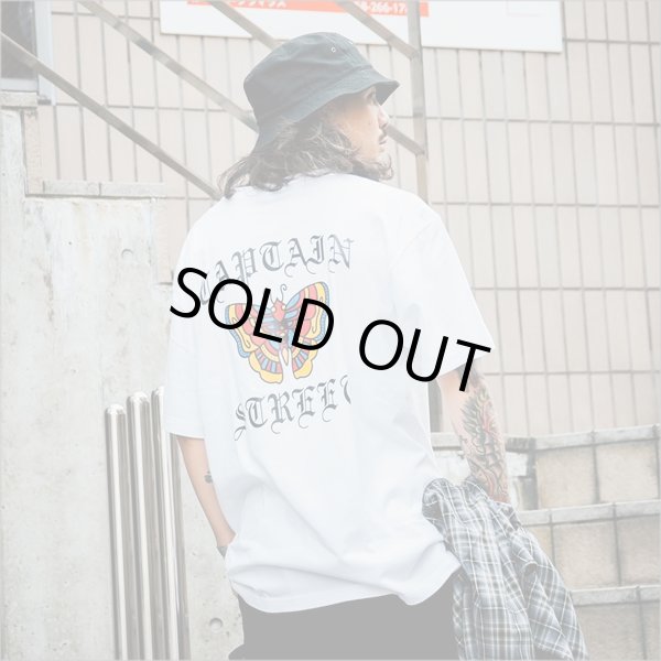 画像13: 【20％OFF】CAPTAIN STREET Butterfly Tシャツ WHITE キャプテンストリート (13)