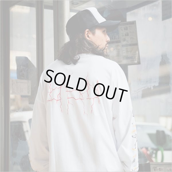 画像10: Deviluse デビルユース Lightning L/S Tシャツ WHITE (10)