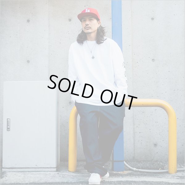 画像8: KustomStyle カスタムスタイル IRON CROSS L/S Tシャツ WHITE (8)