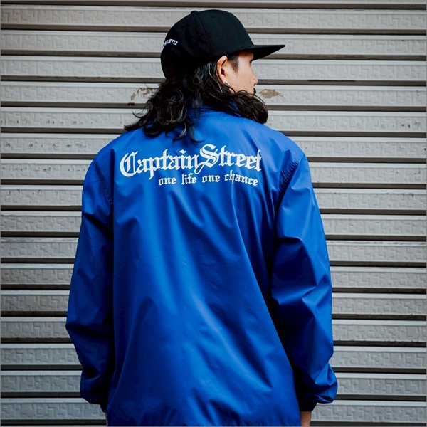 画像8: 【送料無料】CAPTAIN STREET Old English コーチJKT BLUE キャプテンストリート (8)