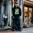 画像7: BLUCO ブルコ HEAVY DRY COTTON PRINT L/S TEE -Artwork by 遊鷹- BLACK (7)