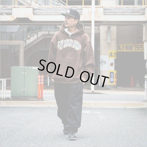 画像6: 【送料無料】KustomStyle カスタムスタイル HAVOC ZIPパーカー BROWN (6)