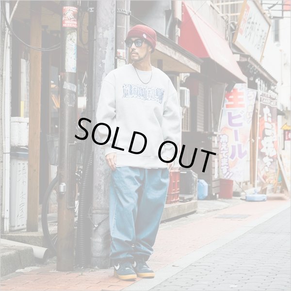 画像6: 【送料無料】KustomStyle カスタムスタイル CHAVO LOGO クルーネックスウェット ASH (6)