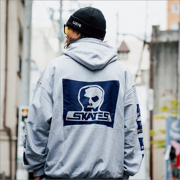 画像12: 【送料無料】SKULL SKATES スカルスケーツ Logo P/Oパーカー GRAY (12)