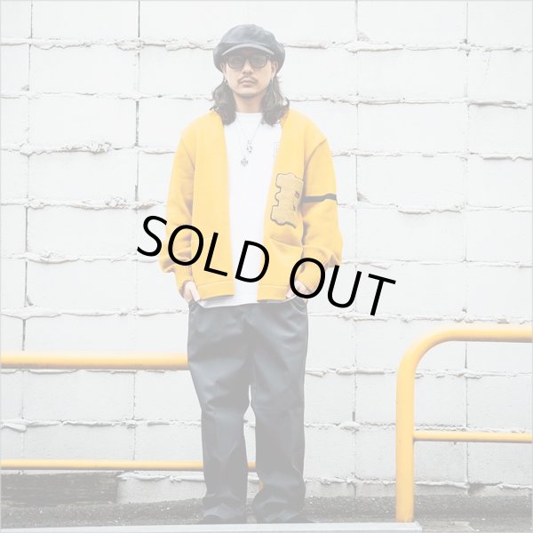 画像4: 【送料無料】BLUCO ブルコ LETTERED CARDIGAN MUSTARD (4)