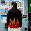 画像7: 【送料無料】COOKMAN クックマン Knitted Cardigan Flame BLACK (7)