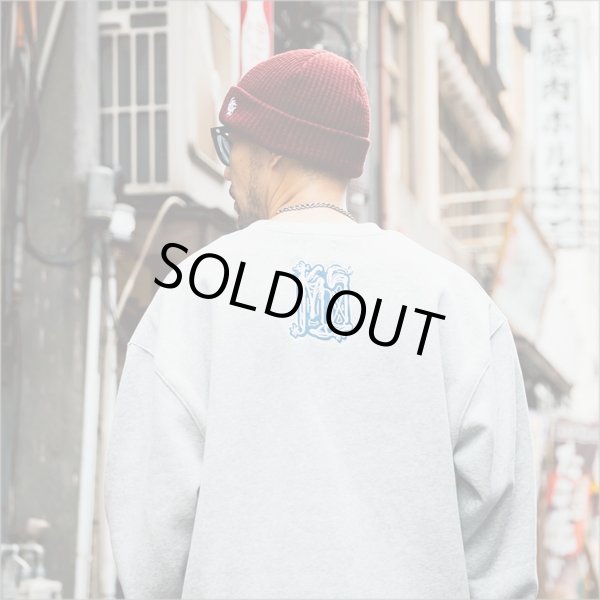 画像7: 【送料無料】KustomStyle カスタムスタイル CHAVO LOGO クルーネックスウェット ASH (7)