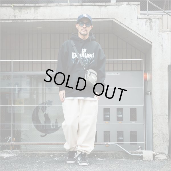 画像4: 【送料無料】Deviluse デビルユース Volt Logo P/Oパーカー BLACK (4)