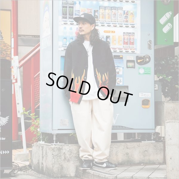 画像6: 【送料無料】COOKMAN クックマン Knitted Cardigan Flame BLACK (6)