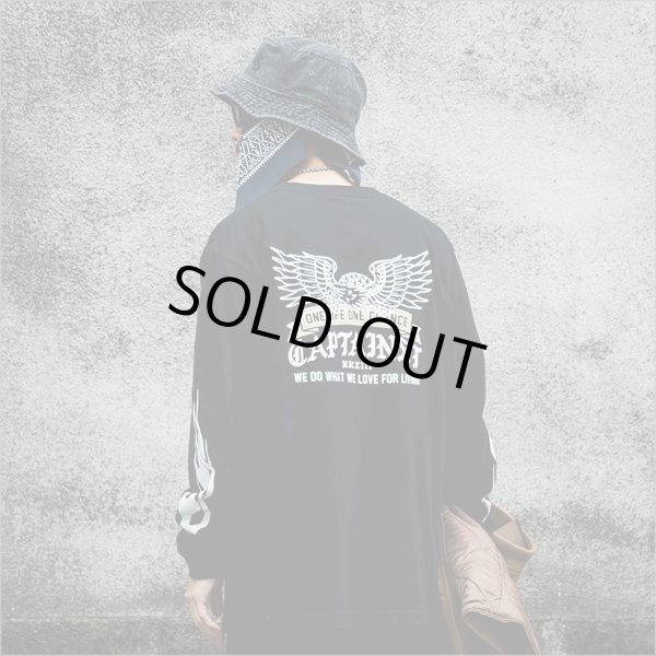 画像10: CAPTAIN STREET Eagle L/S Tシャツ BLACK キャプテンストリート (10)