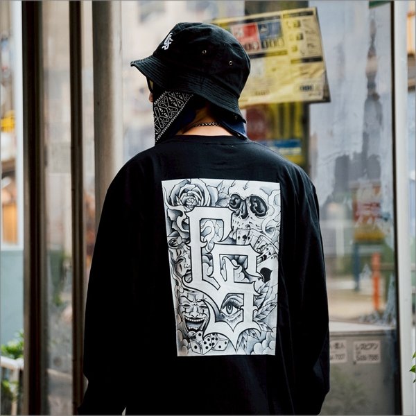 画像9: CAPTAIN STREET BaG L/S Tシャツ BLACK キャプテンストリート (9)