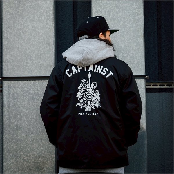 画像8: 【送料無料】CAPTAIN STREET SxT コーチJKT BLACK キャプテンストリート (8)