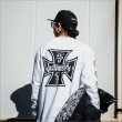 画像11: KustomStyle カスタムスタイル IRON CROSS L/S Tシャツ WHITE (11)