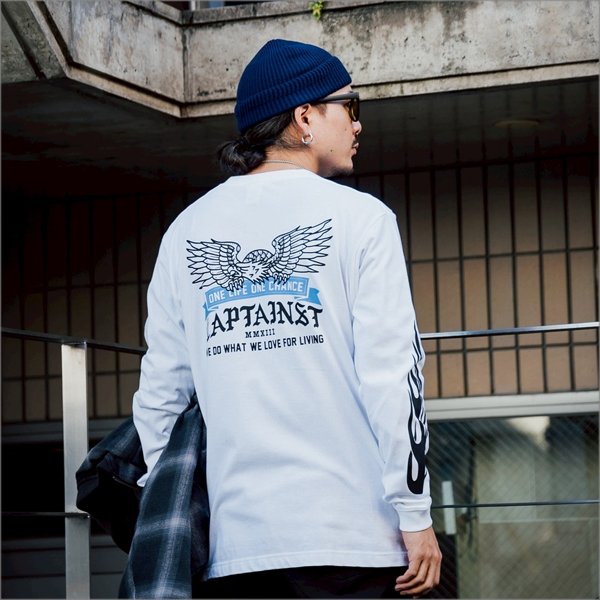 画像10: CAPTAIN STREET Eagle L/S Tシャツ WHITE キャプテンストリート (10)