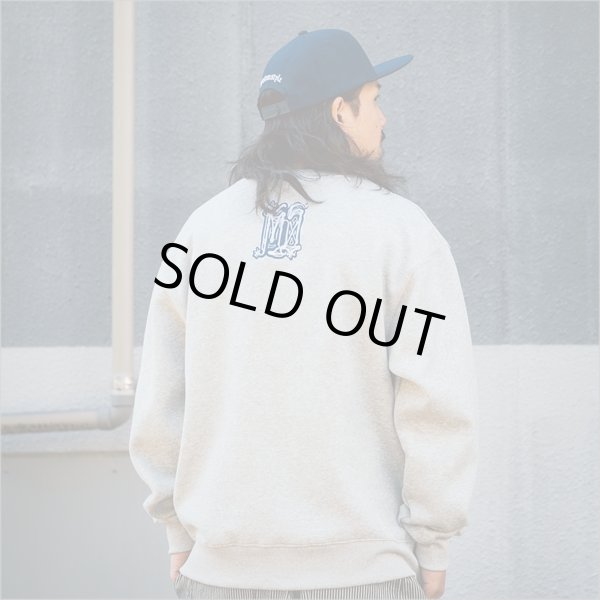 画像9: 【送料無料】KustomStyle カスタムスタイル CHAVO LOGO クルーネックスウェット ASH (9)