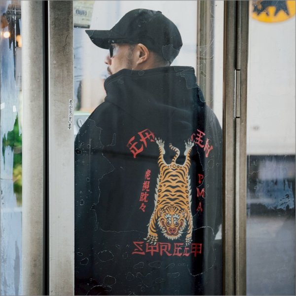 画像17: 【送料無料】CAPTAIN STREET Tiger P/Oパーカー BLACK キャプテンストリート (17)