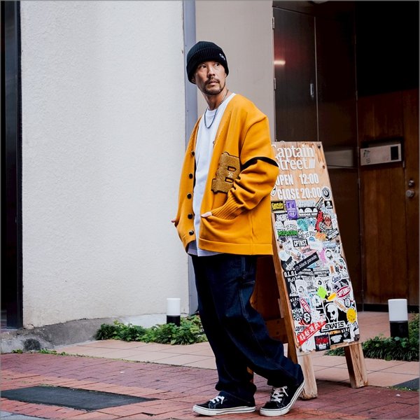 画像9: CAPTAIN STREET Classic CS ニットキャップ BLACK キャプテンストリート (9)