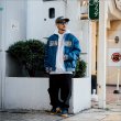 画像7: 【送料無料】KustomStyle カスタムスタイル CHAVO LOGO NYLON STADIUM JKT BLUE (7)