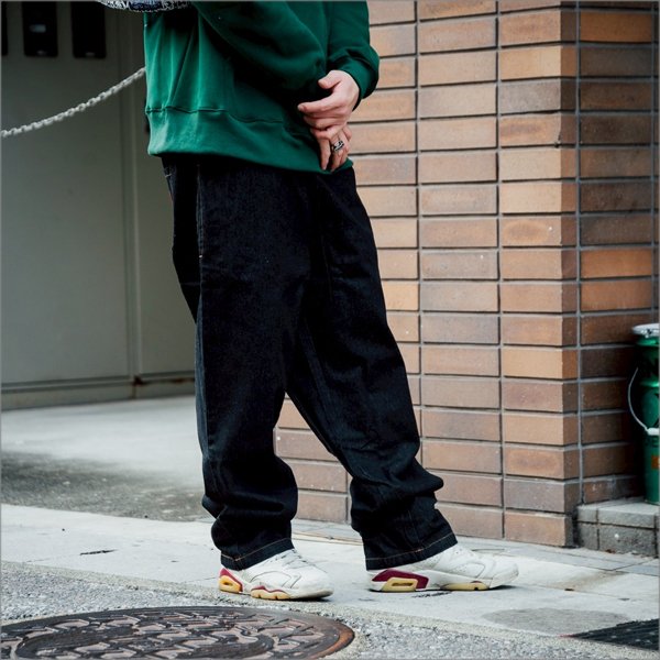 画像17: 【送料無料】COOKMAN クックマン Semiwide Chef パンツ DENIM BLACK (17)