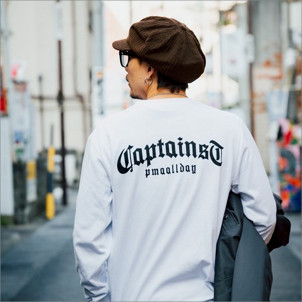画像8: CAPTAIN STREET CRN Logo L/S Tシャツ WHITE キャプテンストリート (8)