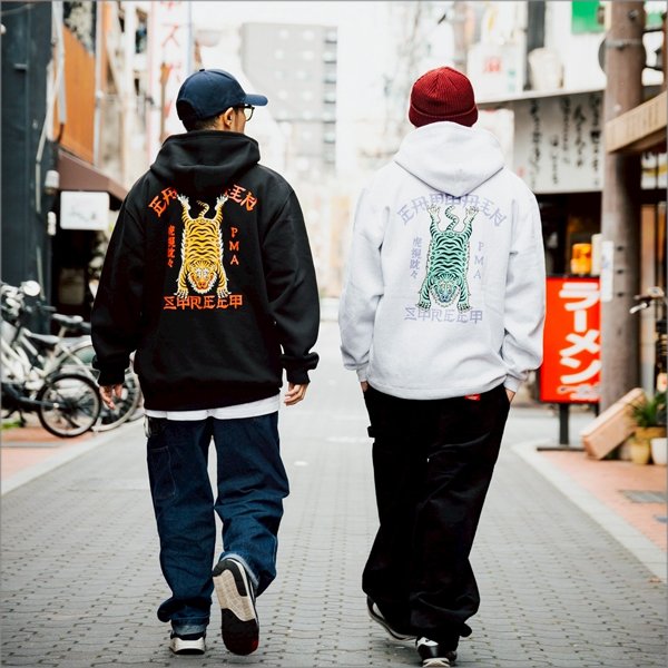 画像20: 【送料無料】CAPTAIN STREET Tiger P/Oパーカー BLACK キャプテンストリート (20)