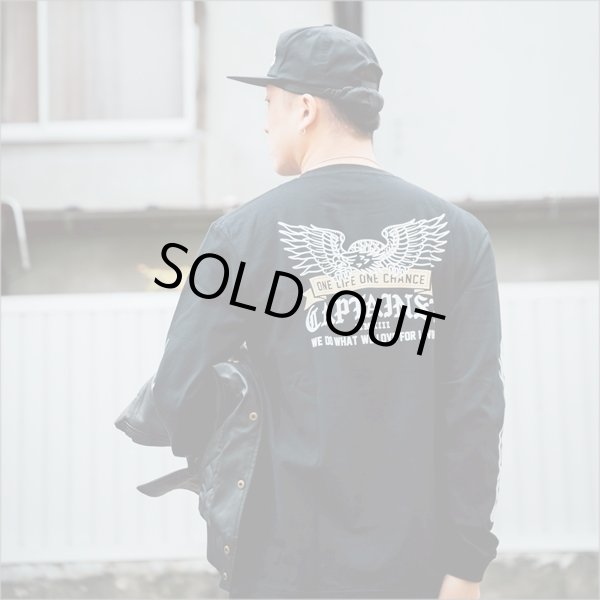 画像11: CAPTAIN STREET Eagle L/S Tシャツ BLACK キャプテンストリート (11)