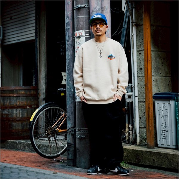 画像9: 【送料無料】CAPTAIN STREET Rhombus クルーネックスウェット SAND キャプテンストリート (9)