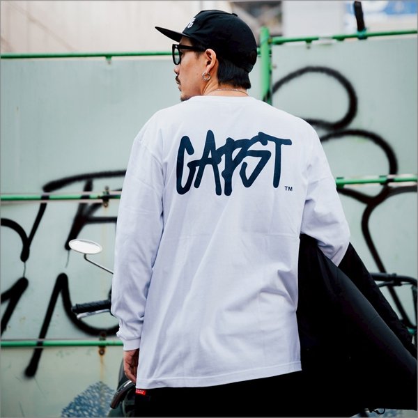 画像14: CAPTAIN STREET CAPST Logo L/S Tシャツ WHITE キャプテンストリート (14)