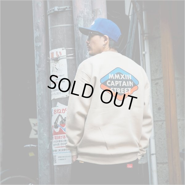 画像10: 【送料無料】CAPTAIN STREET Rhombus クルーネックスウェット SAND キャプテンストリート (10)